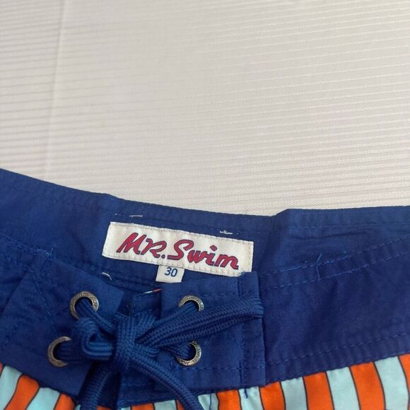 NWT MR. SWIM Shifted Orange Retro Swim Trunks Shorts Size 30 New - Picture 4 of 13